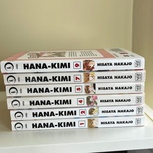 Hana-kimi shojo manga volumes 1,2,4,5,7 & 9